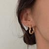 Cold Irregular Love Earrings Female Retro Niche Personality Simple Versatile Temperament Earrings  Minimalist Ladies Accessories Elegant Jewelry