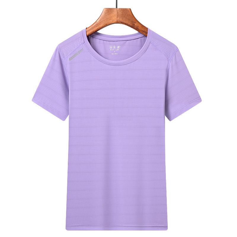 Мужская и женская ультратонкая быстросохнущая спортивная футболка с коротким рукавом из ледяного шелка - Дышащая, Влагоотводящая, Высокоэластичная для использования на открытом воздухе