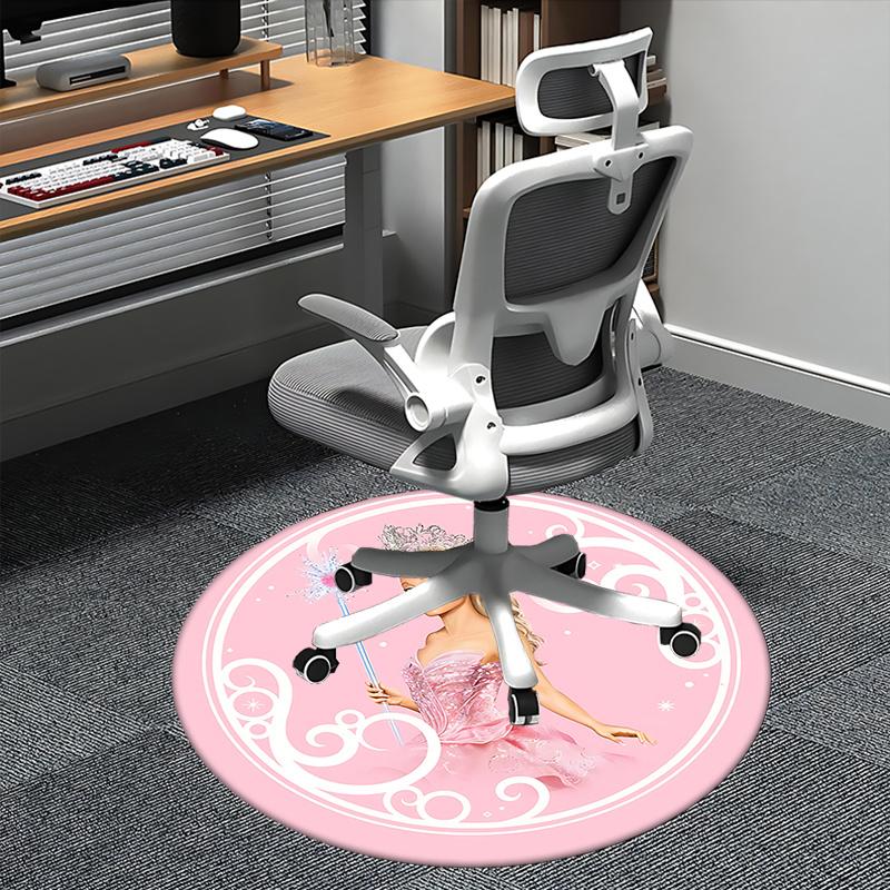 Princess Wand,Fairy Tale Dress Chair mat Round Rug Office carpet, Non slip, Suitable for Living Rooms, Bedrooms,Decor1205898a