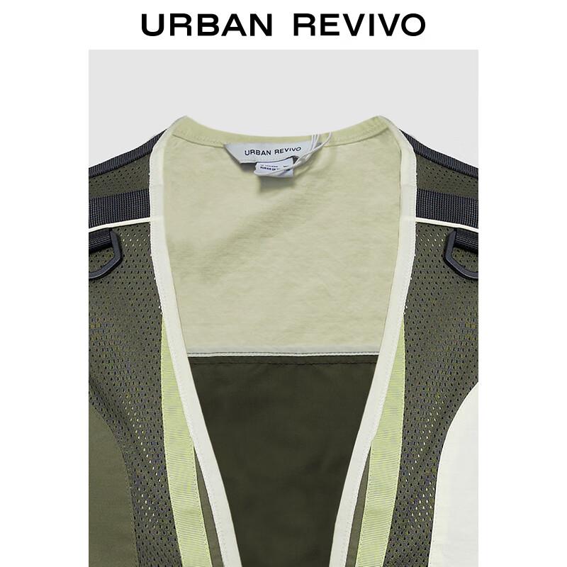Мужской жилет UR в стиле колор-блок для рабочей одежды