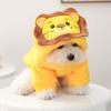 Soft Dog Hoodies Warm Dog Jumpsuits Cartoon Dog Lion Costume  for Cats and Dogs