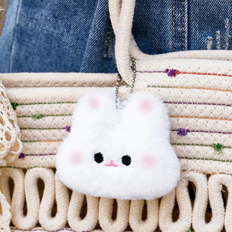 Мультяшный плюшевый кролик-румянец брелок кавайная милая кукла игрушка сумка кулон брелок брелок аксессуары для женщин пар подарок