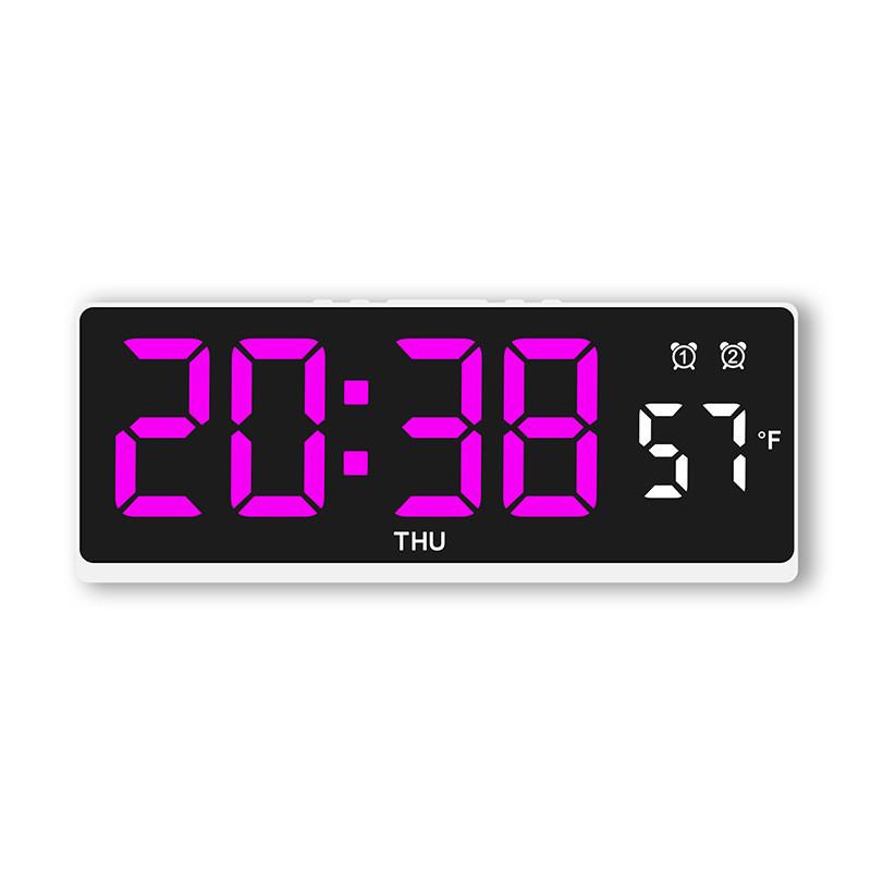 Multialarm Modern Led Desk Clock With Temperature Display For Office Or Bedroom Use