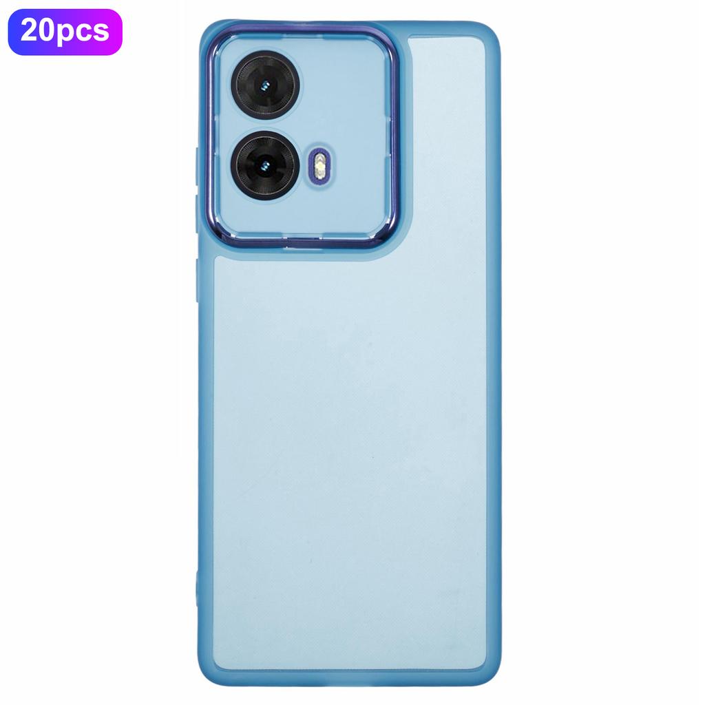 Bulk Purchasing 20Pcs For Motorola Moto G85 5G Case Electroplated Camera Frame TPU Phone Cover Precise Cutouts
