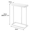 Yamazaki Jitsugyo Slim Garbage Bag Holder with Lid 45L Side Open Set of 2 White W39 X D19 X H55cm Tower Trash Can Easy To Replace 1727 (per Piece)