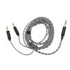 Headphone Upgrade Cable 3.5mm To Dual 2.5mm Silver Plated Copper Core Replacement Headset Wire for