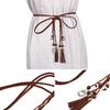 Style Waistband Knot Decorated Dress Accessories Tassles Belts Braided Belt Waist Chain Waist Rope
