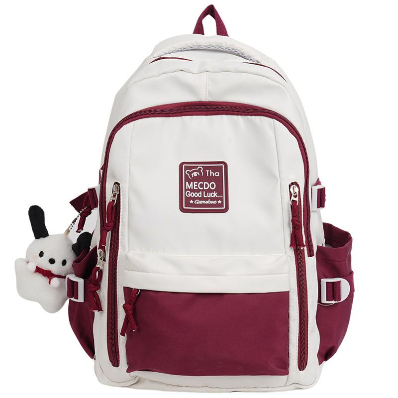 Школьная сумка Schoolbagins корейская версия нишевый рюкзак женский Mori простой рюкзак большой вместимости для учеников средней школы, мальчиков и девочек, повседневная школьная сумка