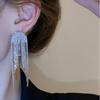 Геометрические серьги-подвески со стразами - Роскошные пусеты в стиле французского двора для модного, индивидуального образа