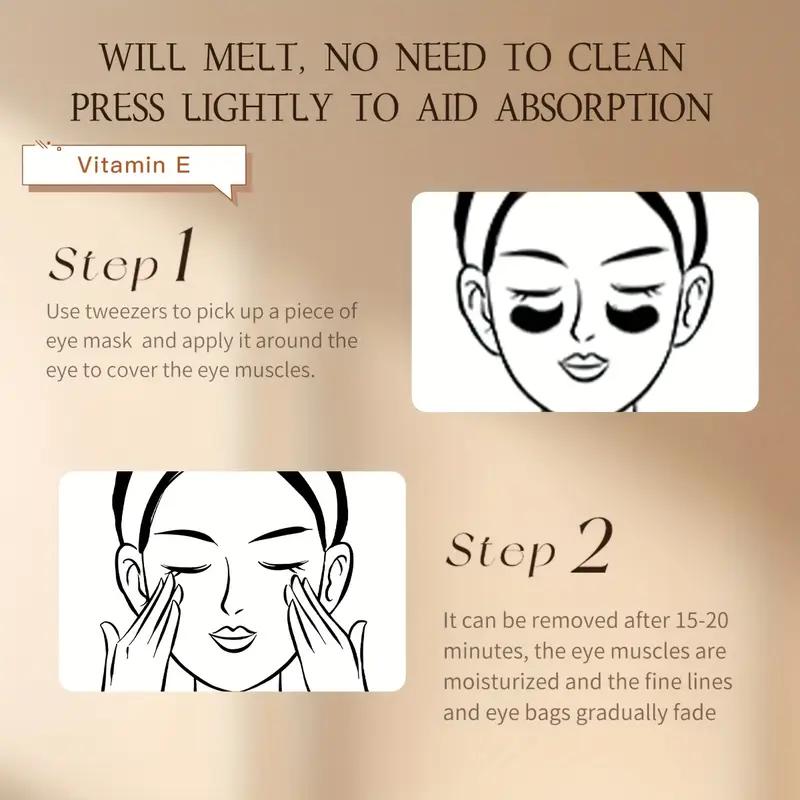 Патчи для глаз с кофеином и ниацинамидом, омолаживающая маска для лечения темных кругов, отечности, морщин, увлажнения, укрепления кожи под глазами, 60 шт.