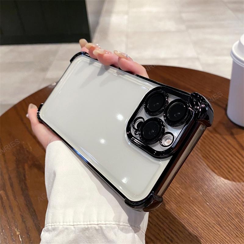 For Samsung Galaxy A23 4G 5G A33 A53 A73 A13 Plating Silicone Soft Case A 23 33 53 73 13 Four Corners Anti-shock Protect Cover