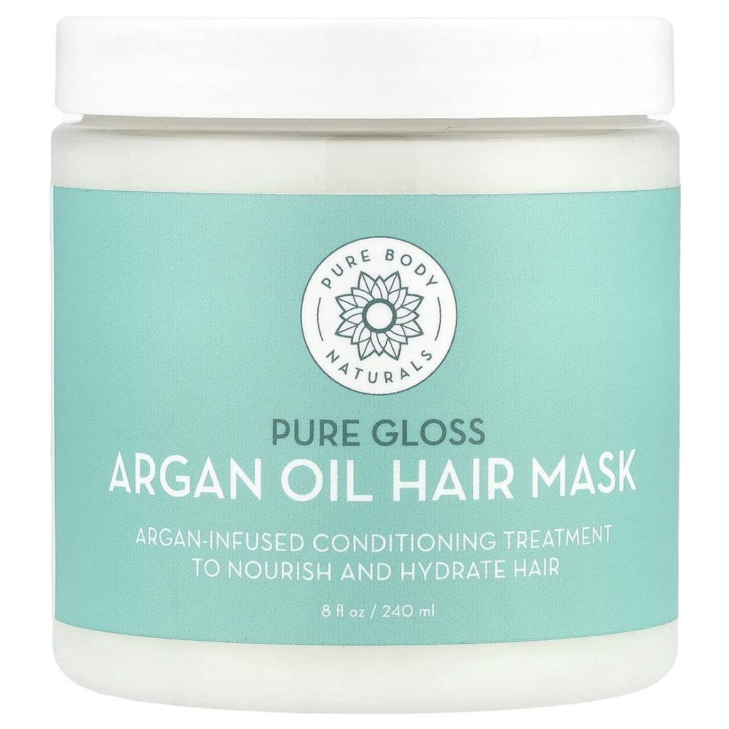 Argan Oil Hair Mask, Pure Gloss, 240Ml(8Fl Oz)