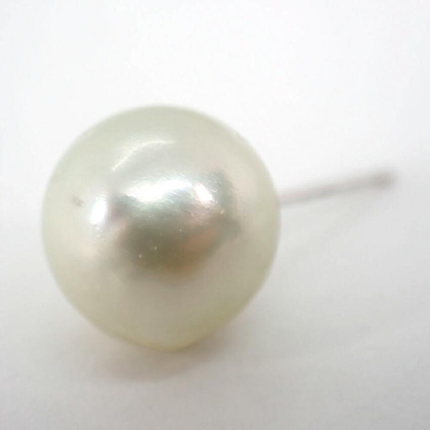 [Новинка] Серьги K14WG с бабочками из белого южноморского жемчуга/g428-67