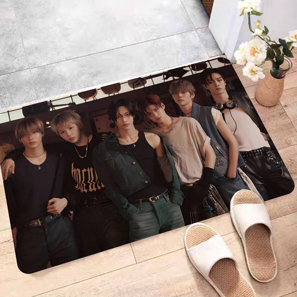 Kpop R-rIIZE Floor Mat INS Style Soft Bedroom Floor House Laundry Room Mat Anti-skid Household Carpets