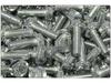 White Zinc Serrated Flange Hex Bolt Screw & Nut Set M4-M8, Plated Flange, Knurled Cross