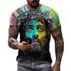 Character 3D Printing for Men and Women Summer Fashion Casual Short Sleeved Cool T-shirt Harajuku Street Plus Size Clothing