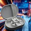 EVA Дорожный Чехол-переноска Ударопрочная Защитная Сумка с Сетчатым Карманным Разделителем для VR-гарнитуры Meta Quest 3 и Контроллеров