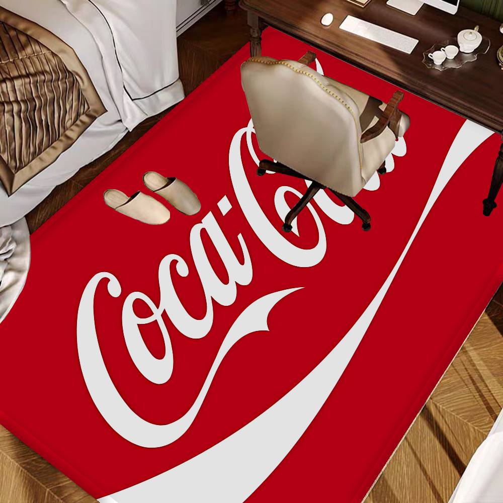 Коврик для коридора C-Coca C-Cola Моющийся Нескользящий Коврик для зоны гостиной с диваном и стульями Кухонный коврик для двери Ковер для зоны