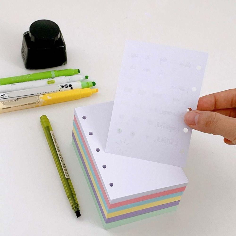 Candy Color Refill Spiral Binder Inner Pages 5-Ring Notebook Index Divider Page  Stationery