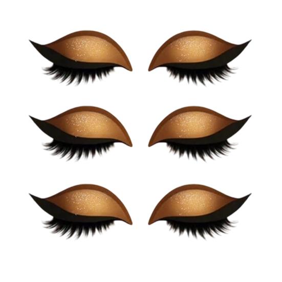 1/2/3/4/5 Lazy Stickers Eye Shadow Eyelash Pairs Reusable Eye Makeup Stickers