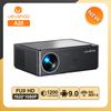 VEVSHAO A25 Full HD 1080P Projector 4K  1200ANSI  Android 9.0 Wifi 6 Smart Home Theater Projector for Office Meeting Video