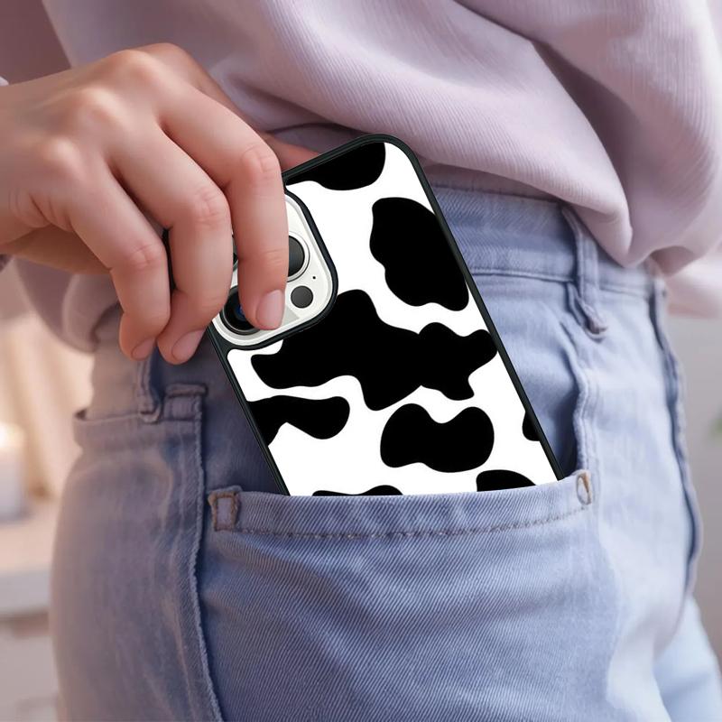 Dalmatian Cow zebra texture Phone Case For iPhone 17 Air 15 16e 14 13 Pro Max Coque 12 11 Pro Max PLUS cover