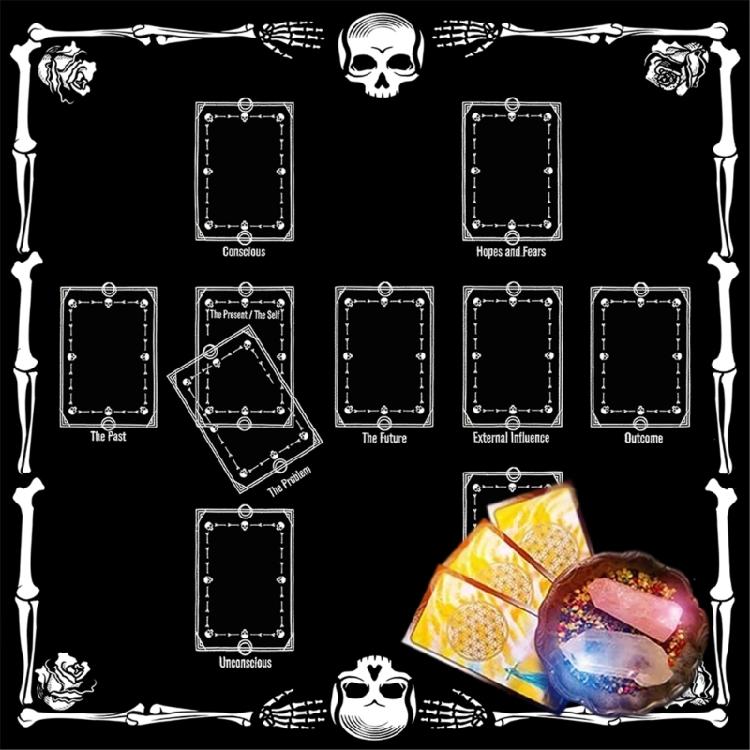 Скатерть для гадания Астрология Скатерть для Таро Гадания Скатерть для алтаря Аксессуары для настольной игры для гаданий