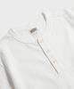 Beulonseun Хлопковая футболка-henley с коротким рукавом, 10,6 унций, белая