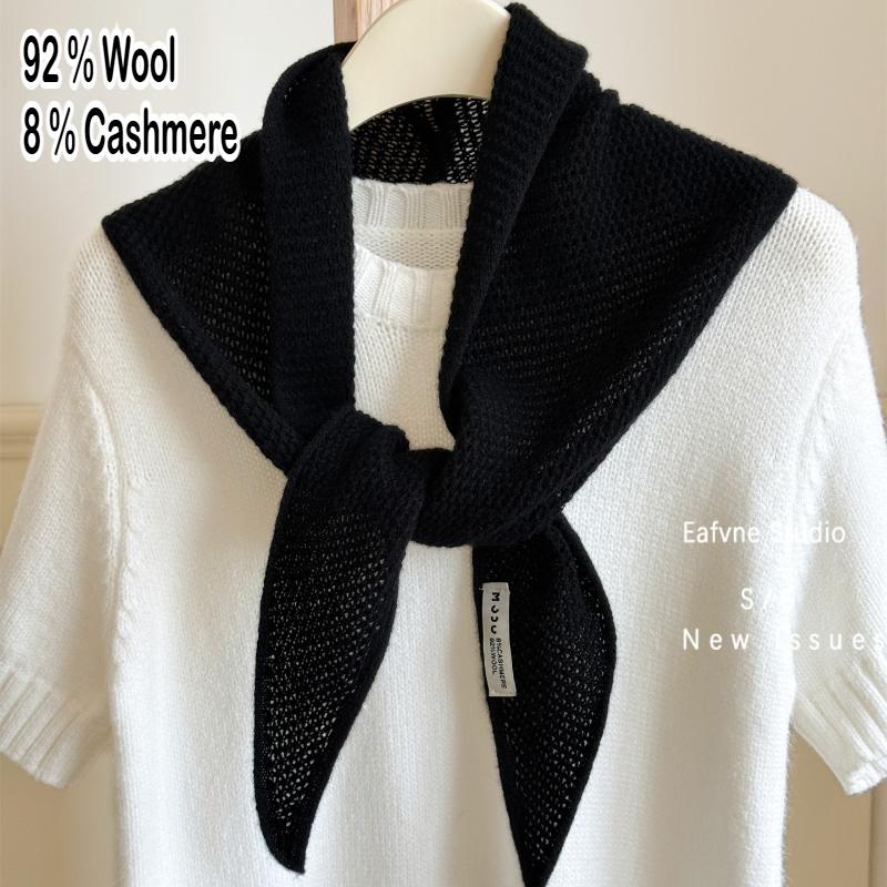 Британский корейский треугольный шарф Niche Wool треугольный шарф женский платок вязаный шарф многофункциональный теплый вязаный шарф