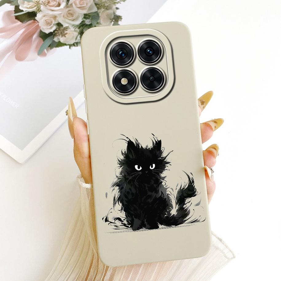 Чехол для Xiaomi Redmi Note 14 Pro 5G Милый Мультяшный Кот Утка Конфеты Раскрашенный Мягкий Силиконовый Чехол для Redmi Note 14 Pro Plus 5G