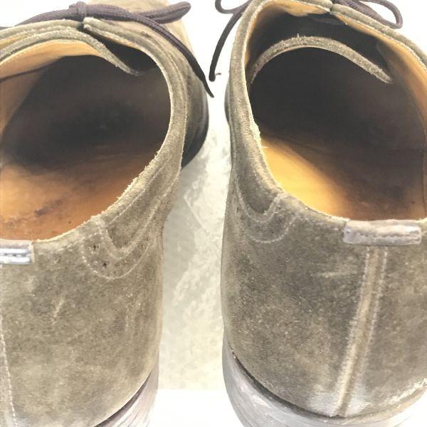 PRAESES Нью-Йорк 80-90-е годы Британская замшевая кожа Рант Goodyear Полный брог Обувь-оксфорды Размер 11F 29.0-29.5см Коричневый(ИСПОЛЬЗОВАЛ)