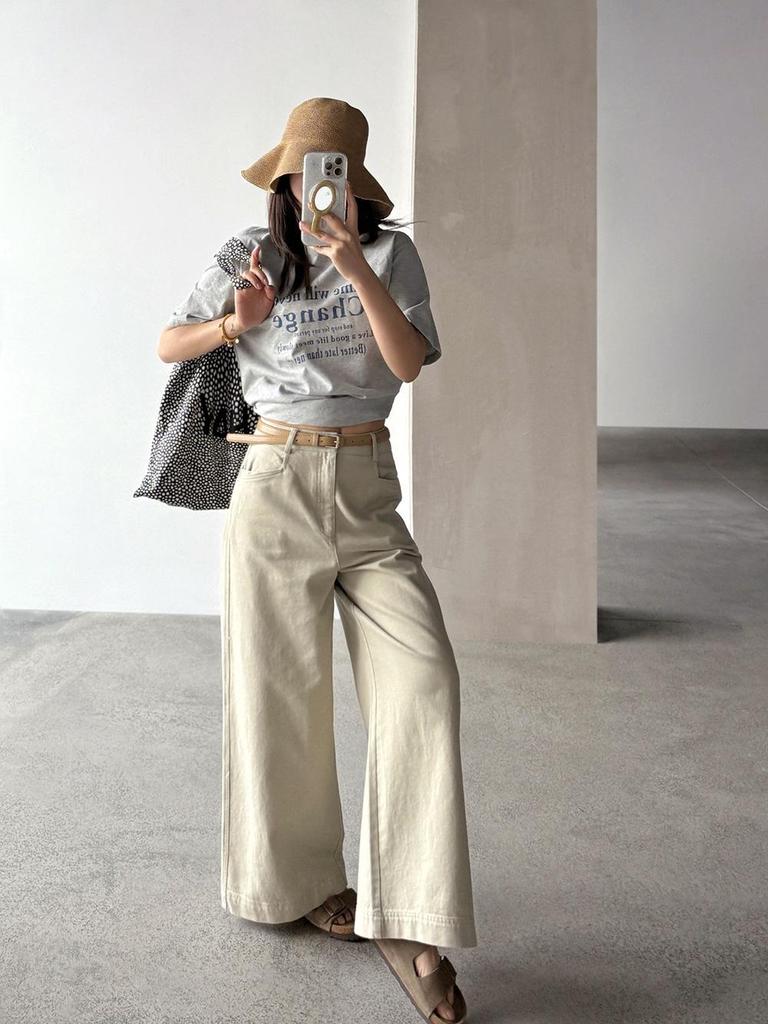 Good Quality Women's Casual Loose Letter Print T-shirt - Simple Ins Style, Short Sleeve