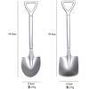 Stainless Steel Iron Shovel Spoon Coffee Ice Cream Spoon Engineering Shovel Retro Cute Square Head Spoon Kitchen Gadget