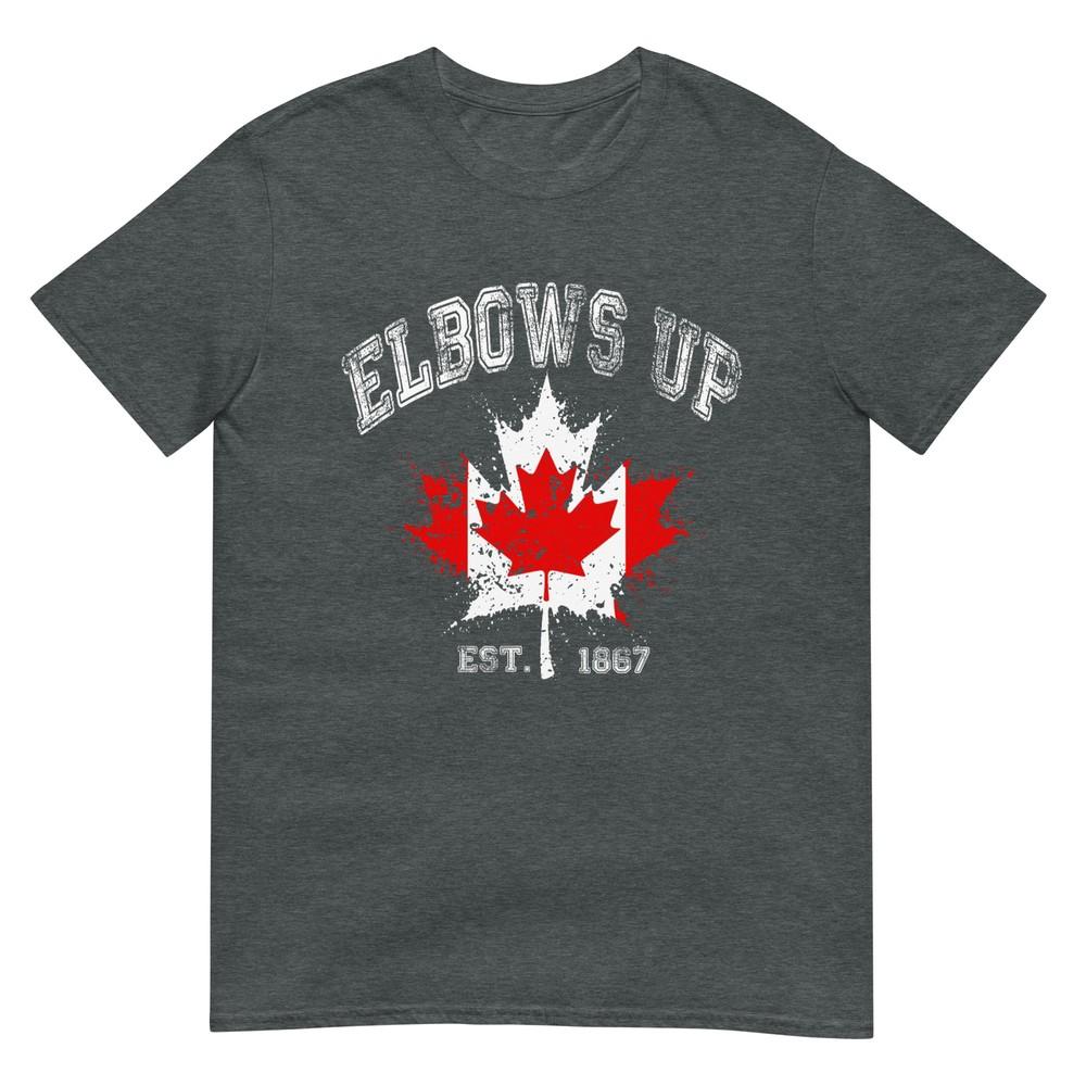 Elbows Up Canada Est 1867 Proud Canadian Strong Canada TShirt