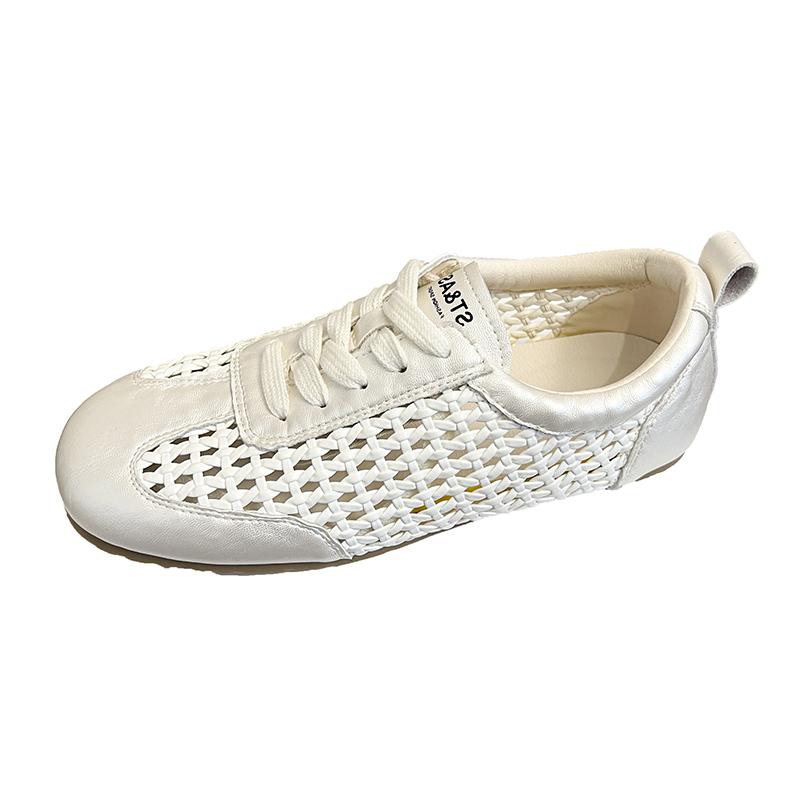 Мода Лето Новые Ретро Сетчатые Дышащие Плетеные Полые Кроссовки Форрест Гамп Женские Спортивные и Повседневные Обувь для Моральной Подготовки Носить на Улице