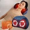 Lumbar Back Massager Lumbar Neck Massage Pillow Plug-in Electric Lumbar Backrest Home Massage Pillow Cervical Vertebra Massage Instrument