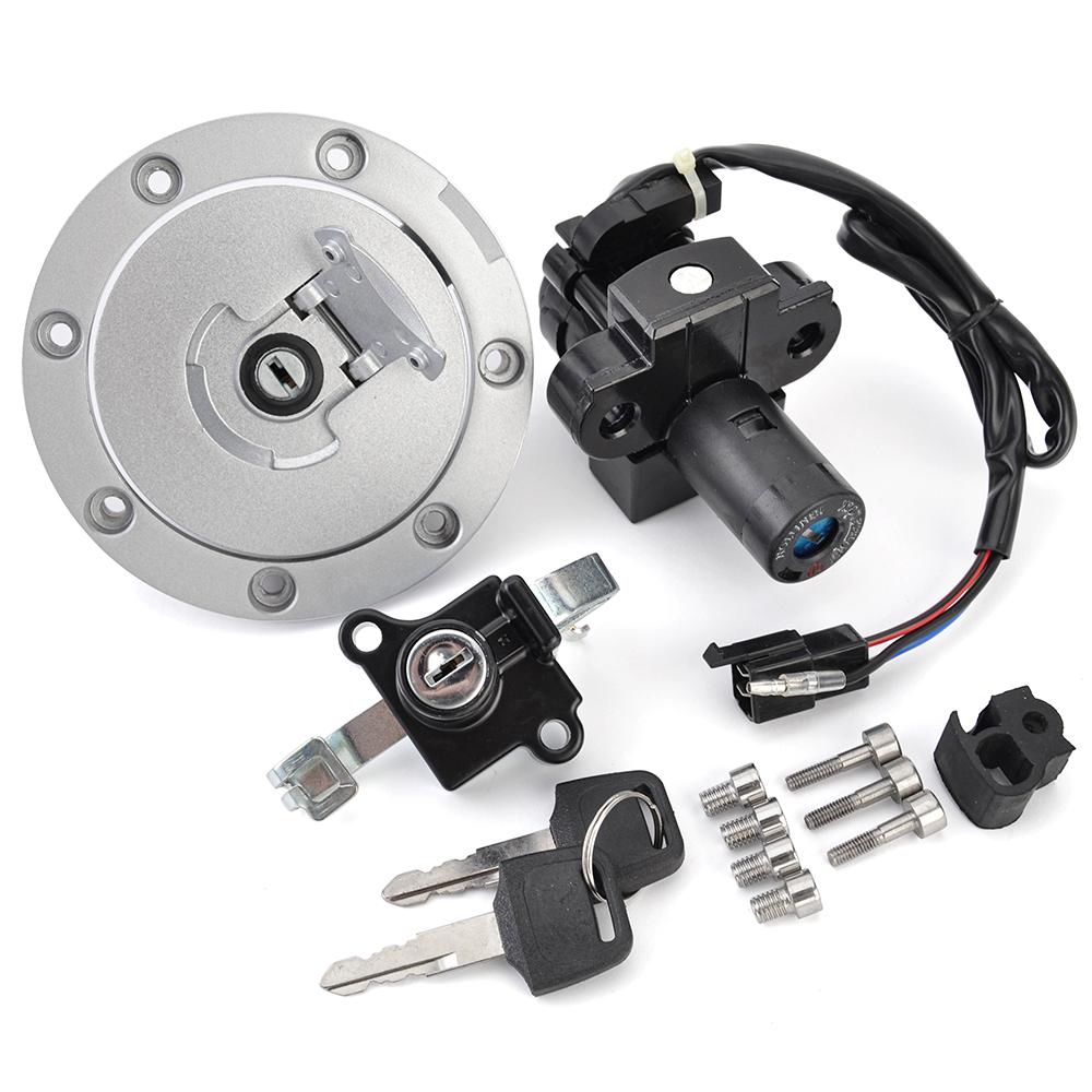 For Honda CB-1 CB400F 1989-1991 / CB1000F 1993-1997 Fuel Cap Ignition Switch Seat Lock with Key Kit