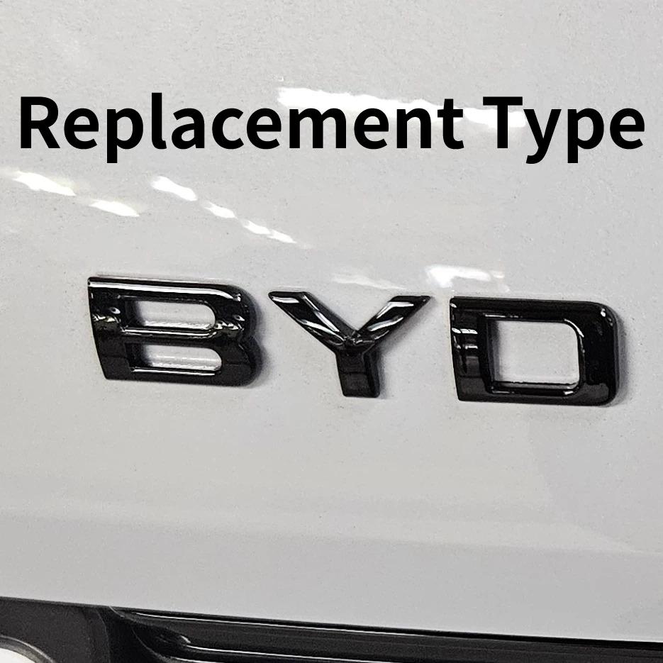 Подходит для BYD Seal EV Глянцевый Черный Наклейка с Буквами Модифицированная Накладка Замена Черный Воин Стиль Автомобильный Эмблема