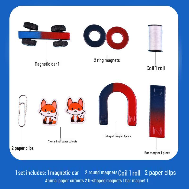 Креативный магнитный силовой набор: Веселый научный эксперимент для учеников начальной школы