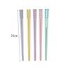 5 pairs Multicolor Sushi Sticks Fiberglass Japanese Chopsticks Amber Sakura Chopsticks  Ramen