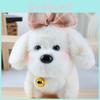 Bell Dog Bow Cute Plush Doll Keychain For Bag Decoration And Gift Collectors