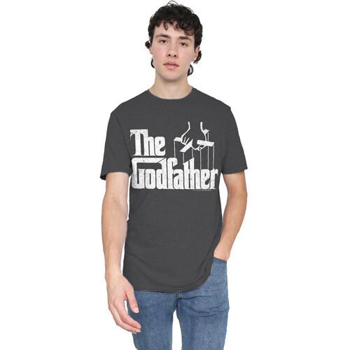 THE GODFATHER LOGO Licensed Adult Men's Heather Tee Shirt SM-3XL Unisex T-Shirt