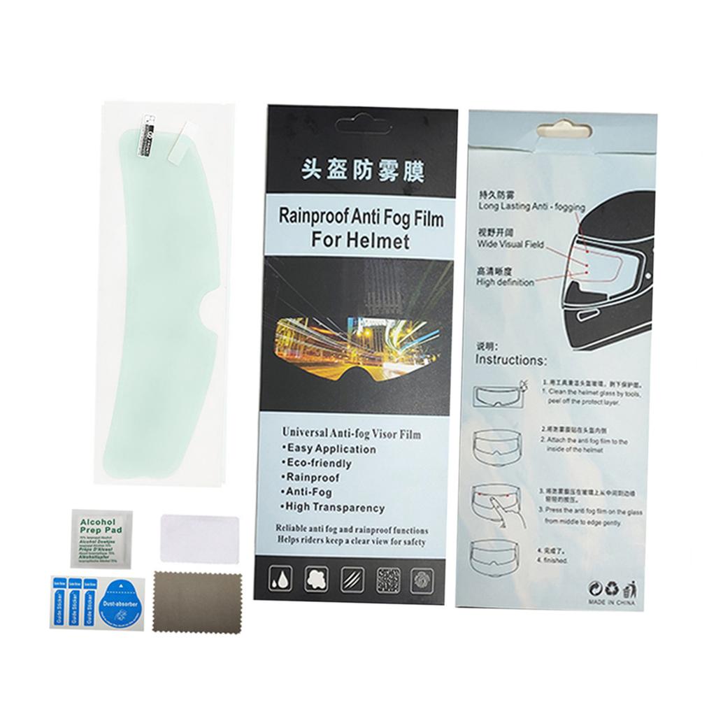 Водонепроницаемая пленка для линзы мотоциклетного шлема, Универсальная пленка для защиты от дождя и тумана, Прозрачная наклейка на линзу шлема Анти