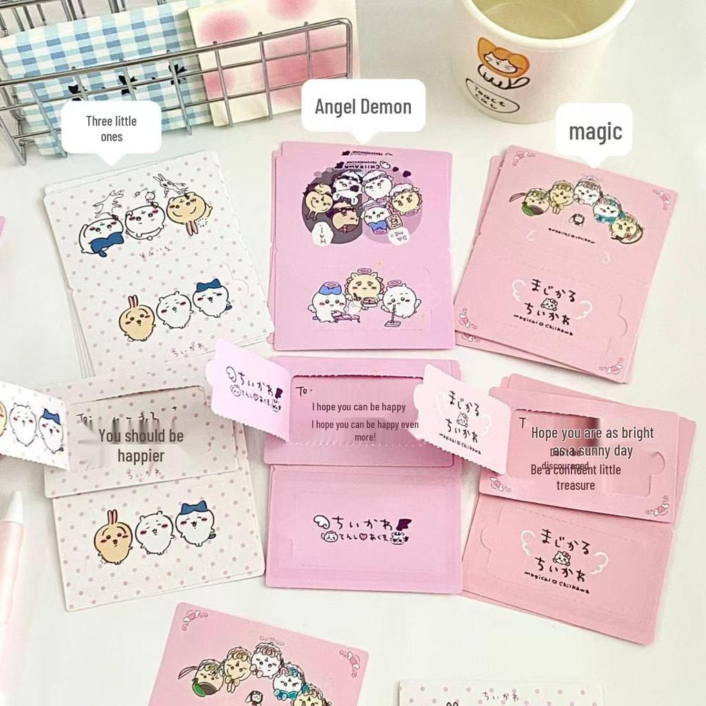 Giyikawa Creative Scratch-off Sticky Mini Message Cards - Tear-off Student Gift Notes