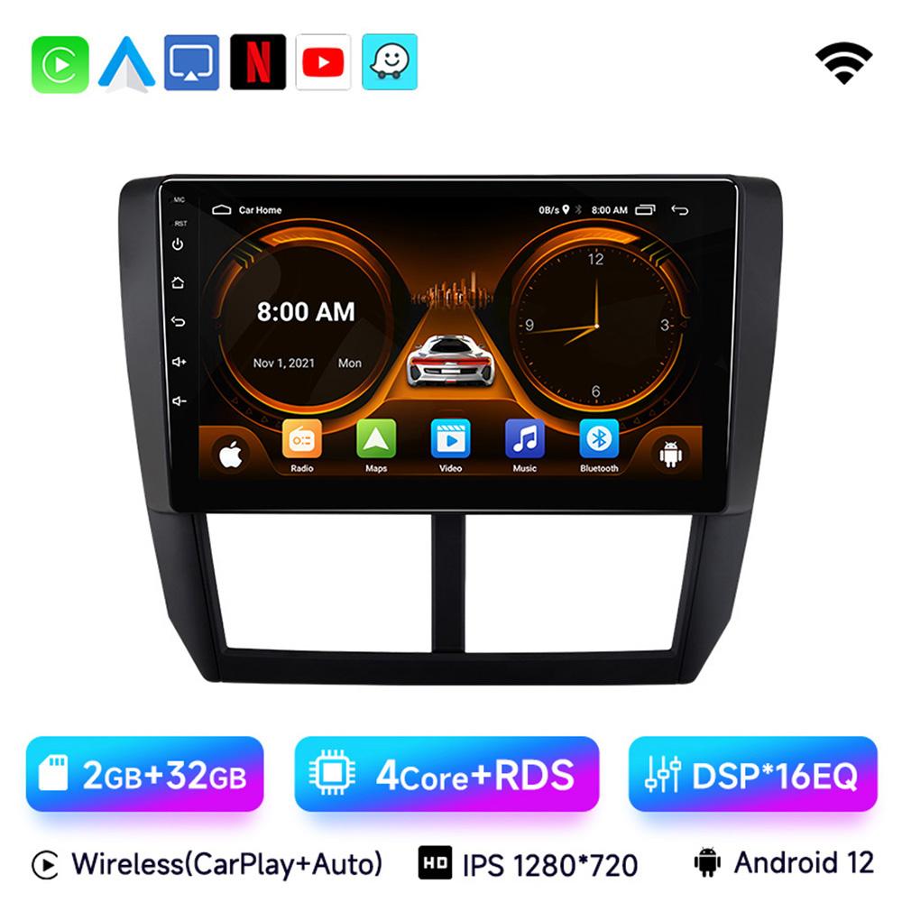 JIUYIN Android 12 Carplay Автомагнитола для Subaru Forester 3 SH 2007-2013 для Impreza GH GE 2 Din Мультимедийный плеер 2 din Головное устройство