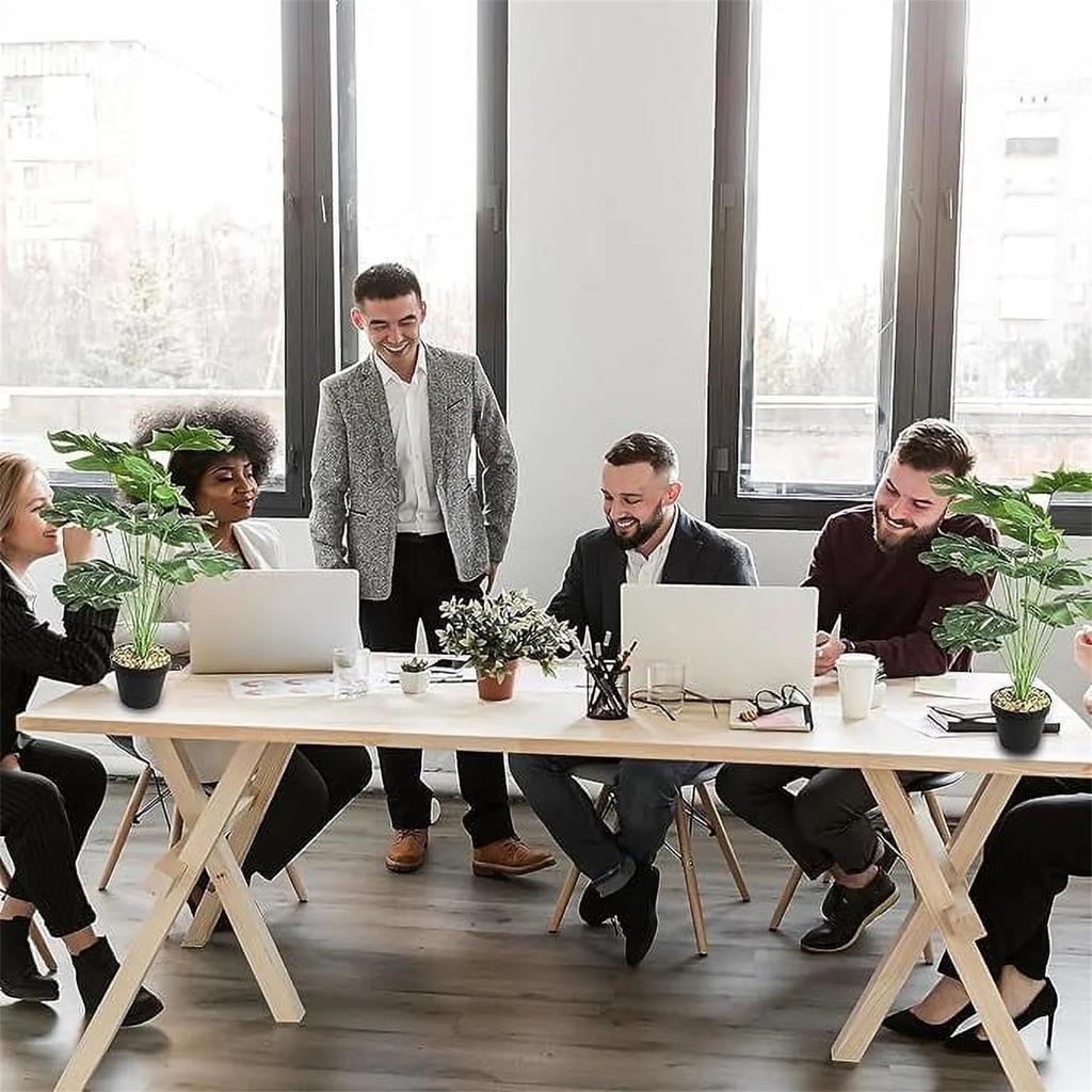 Искусственное дерево Черепашье растение Комнатное растение, Украшения для интерьера гостиной Большая искусственная зеленая растение Бонсай