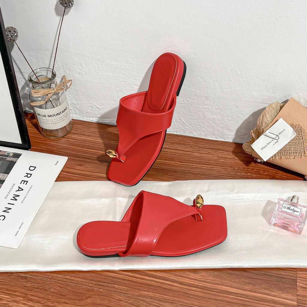 Grape Mother Summer New Toe Cool Slippers Women's Outer Wear Temperament Casual Slippers Women's Versatile 2025 Casual Sandals