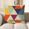 Декор для дома Красочный геометрический узор Декоративная наволочка с узором Наволочка-подушка Подходит для дивана Спальни Автомобиля Наволочка