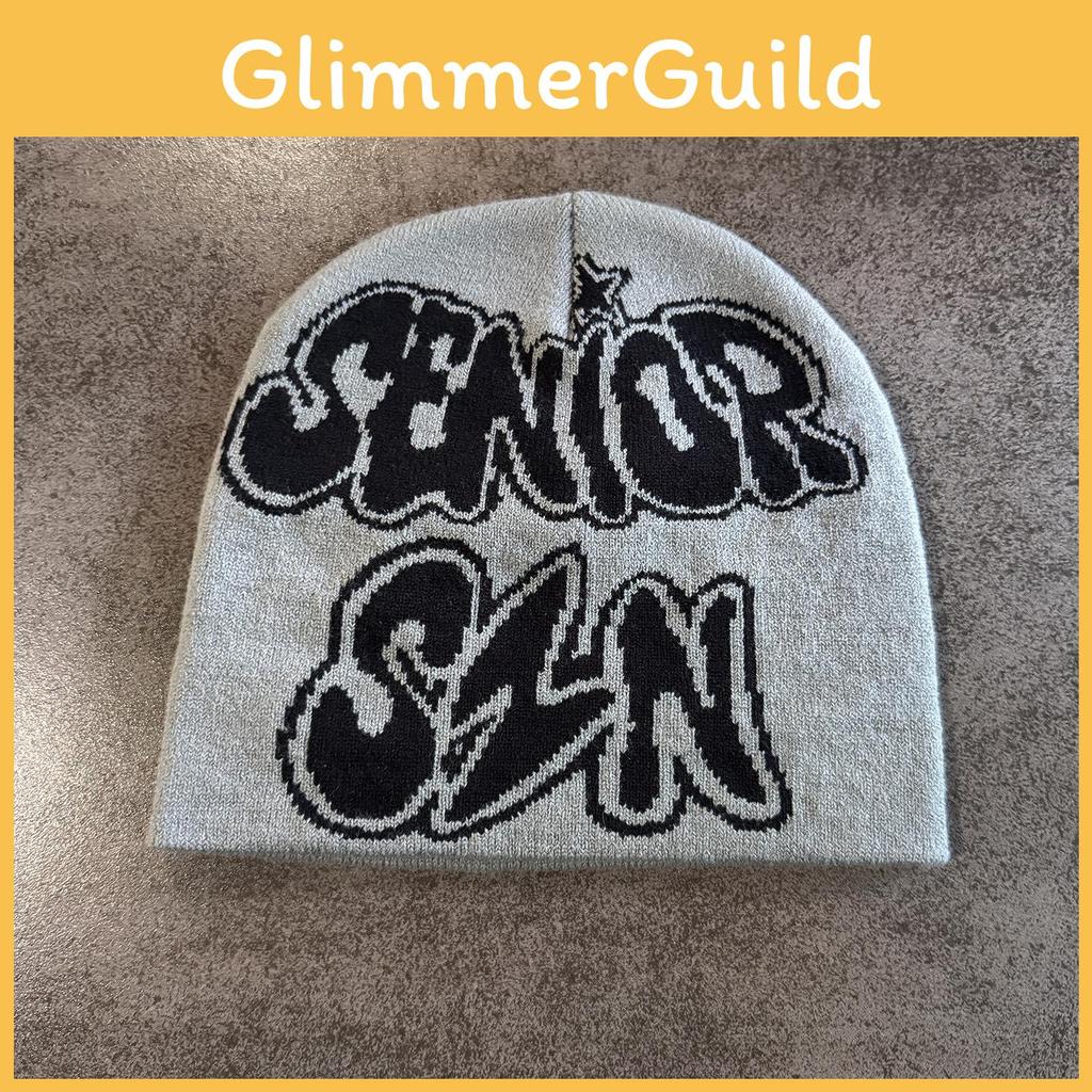 Hat Fashion Knitted With Letter Embroidery Design For Teens Fall Waer Seasons