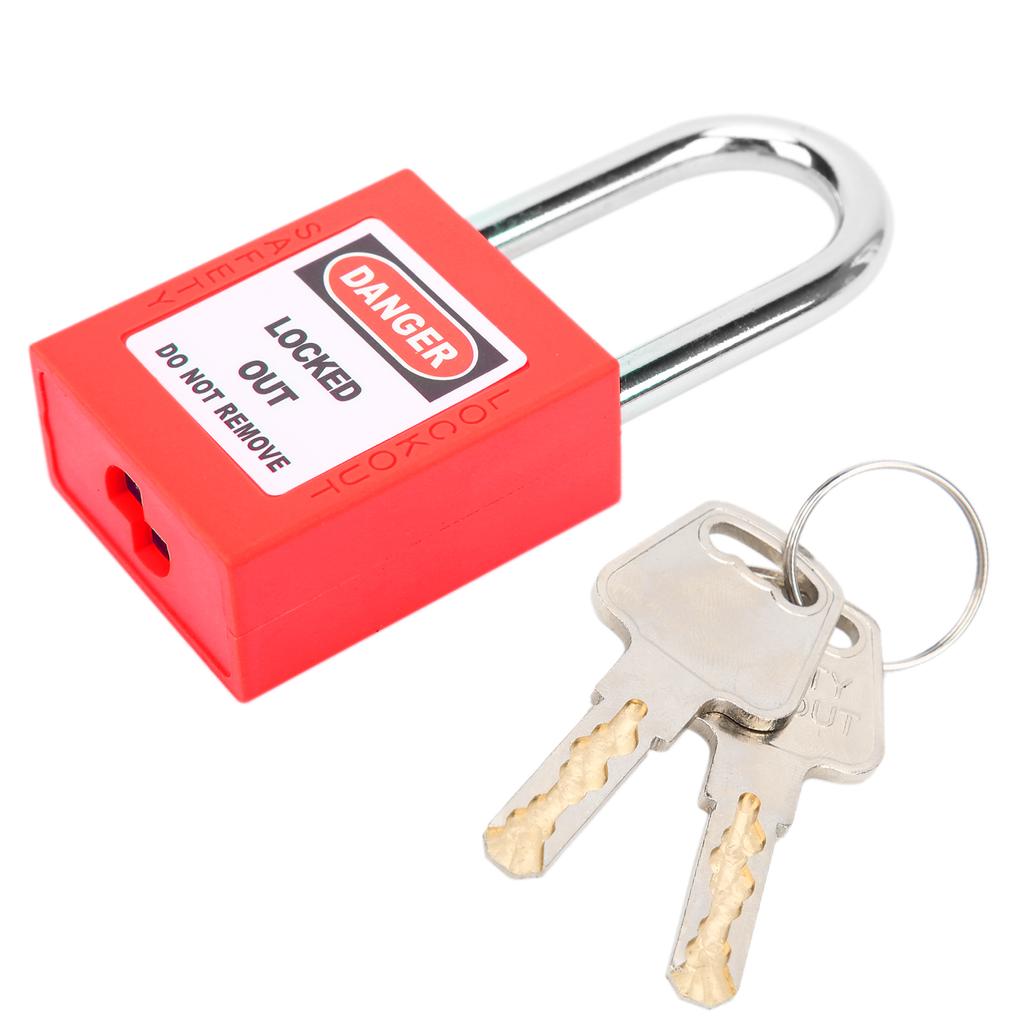 38 мм Блокировка Блокировка Изоляция Безопасность Инженерное дело LOTO Навесной замок для машиностроения Красный